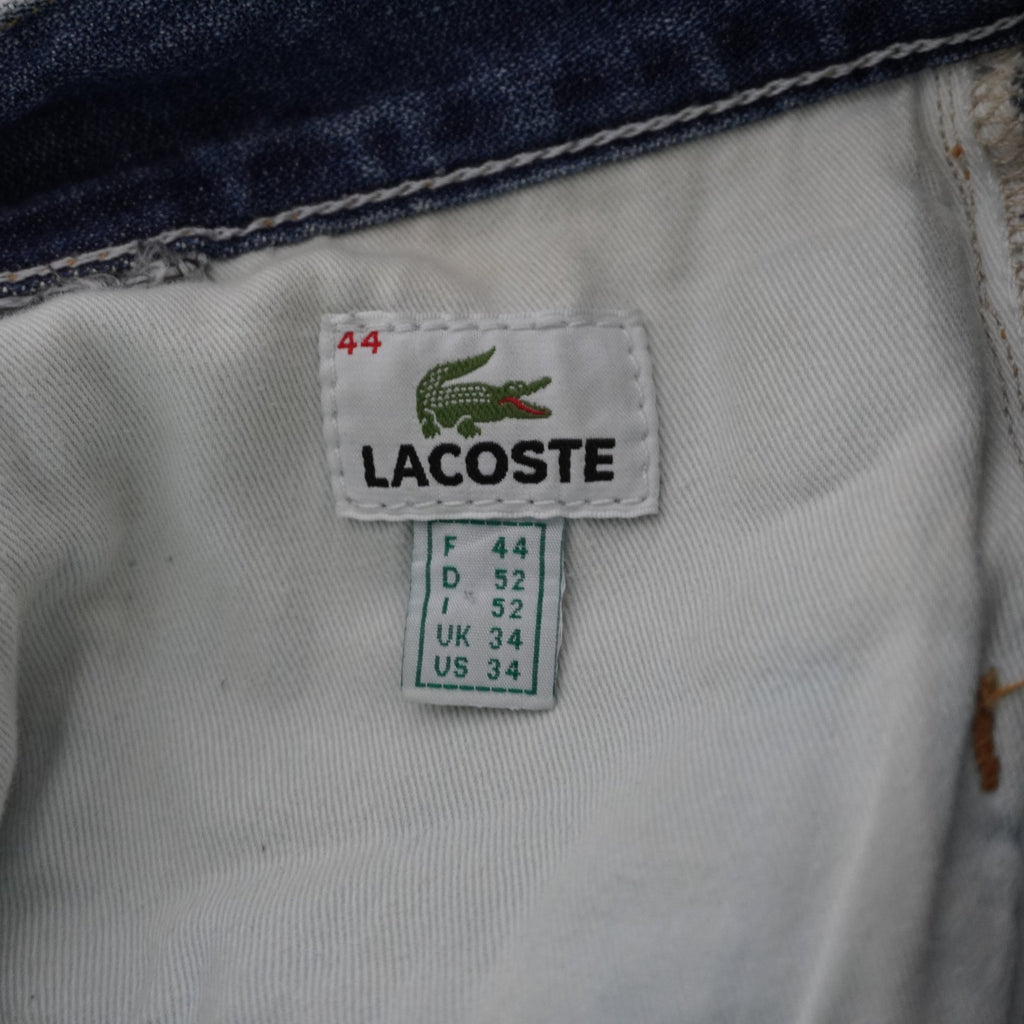Pantalones Cortos Vaqueros Lacoste para Hombre Usados - Azul, XL