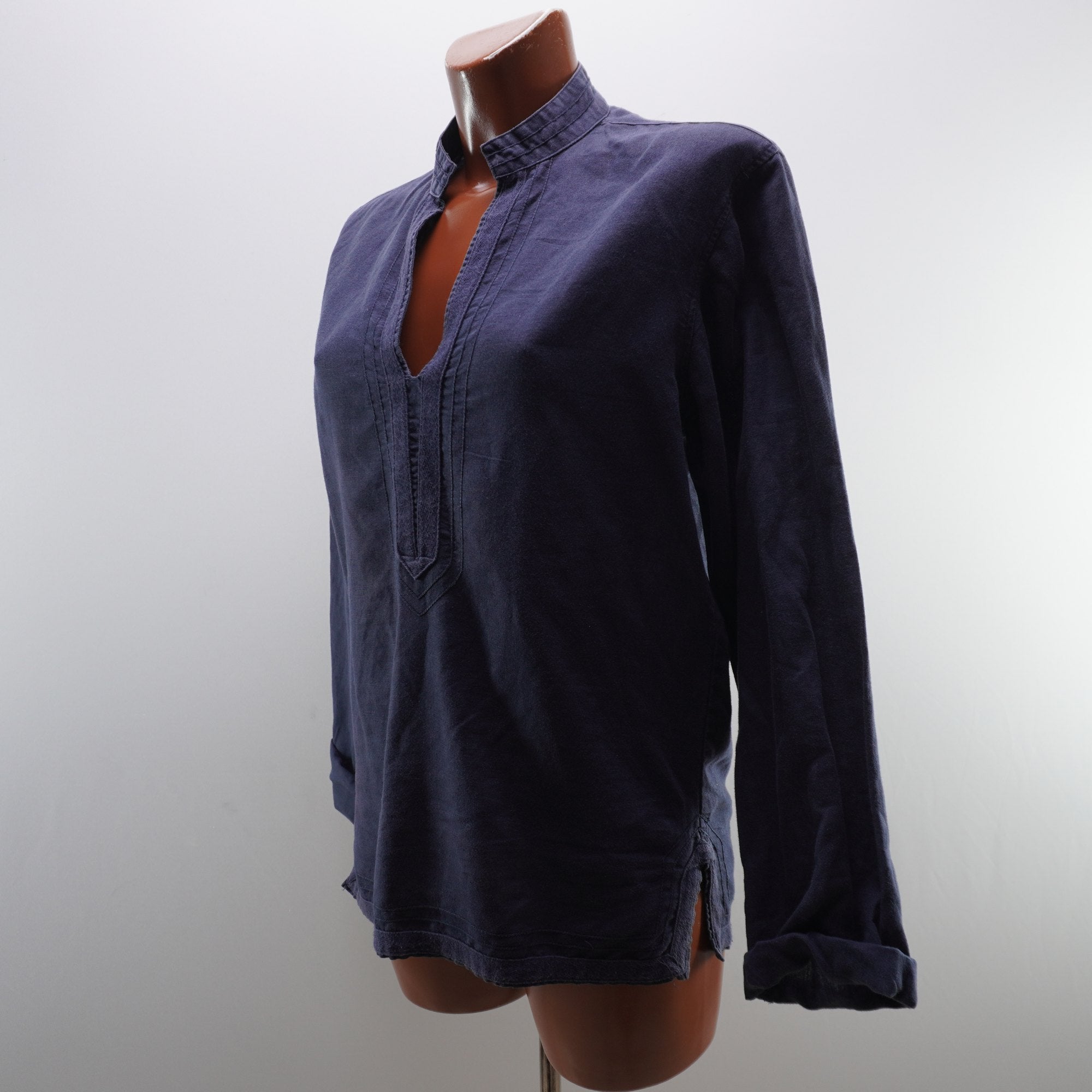 Camisa Henley Zara para Hombre Usada - Azul Marino, S