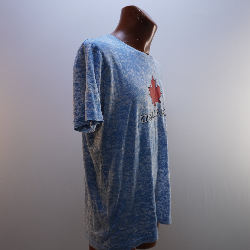 Camiseta de Manga Corta Dsquared2 para Hombre Usada - Azul, XXL