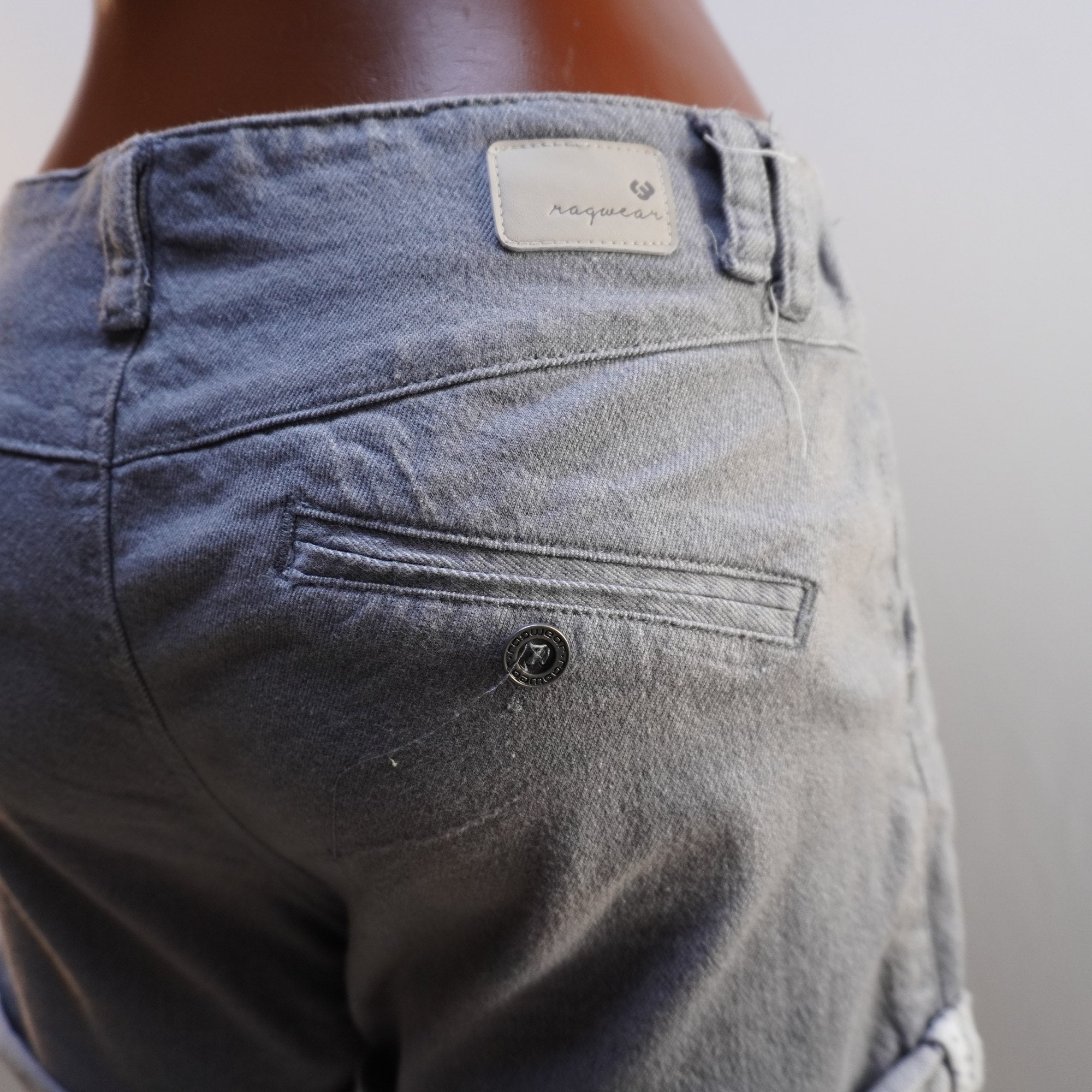 Pantalones Cortos Vaqueros Ragwer para Mujer Usados - Gris, M