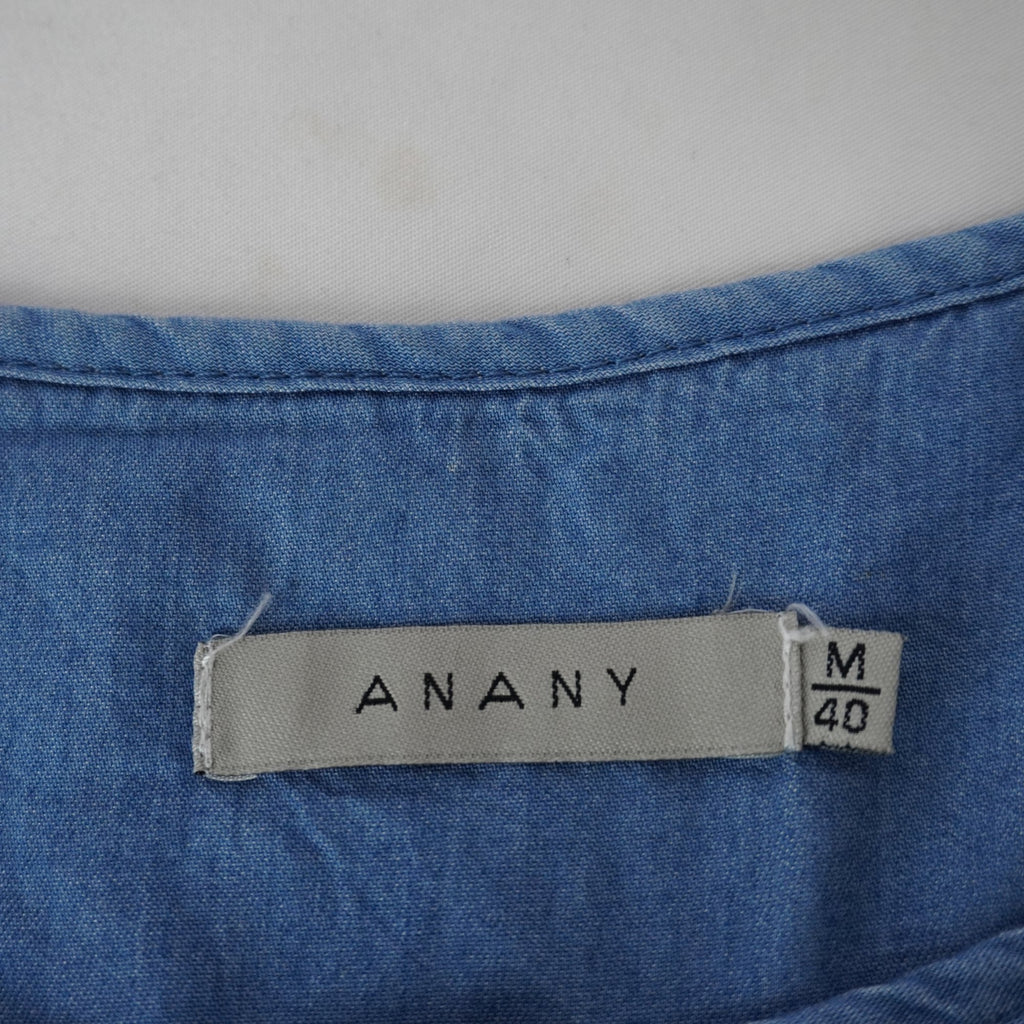 Camiseta de Manga Corta Anany para Mujer Usada - Azul, M