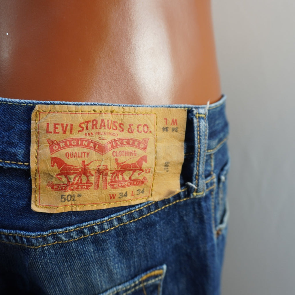 Vaqueros Levi's para Hombre Usados - Azul, Grande (L)