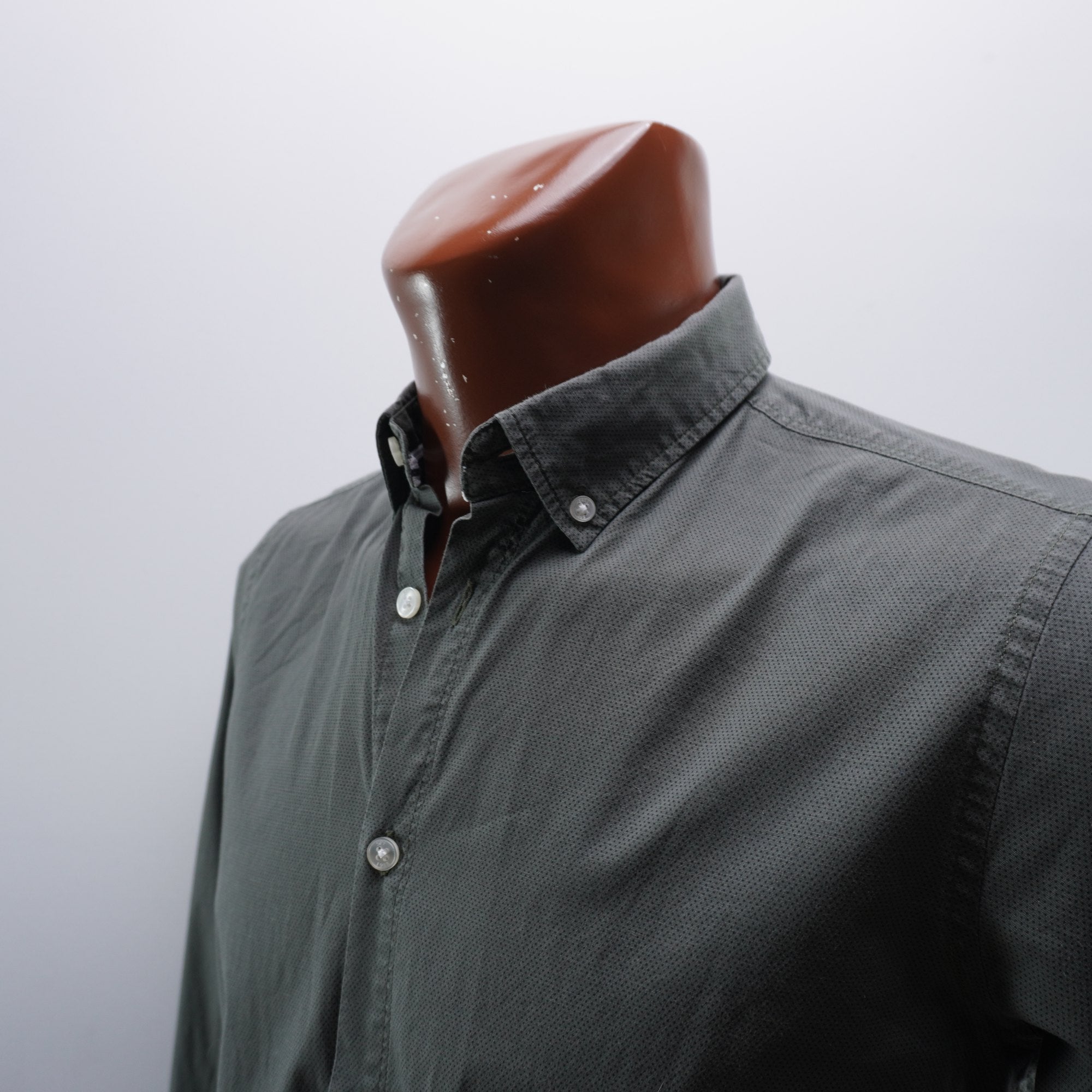 Camisa de Vestir Springfield para Hombre Usada - Gris, M