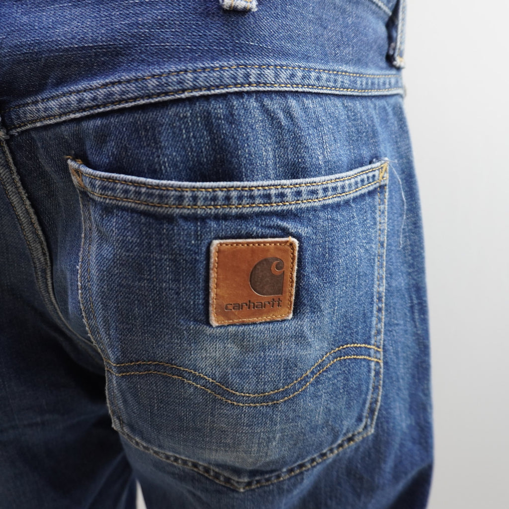 Pantalones Cortos Vaqueros Carhartt para Hombre - Azul, Grande (L)