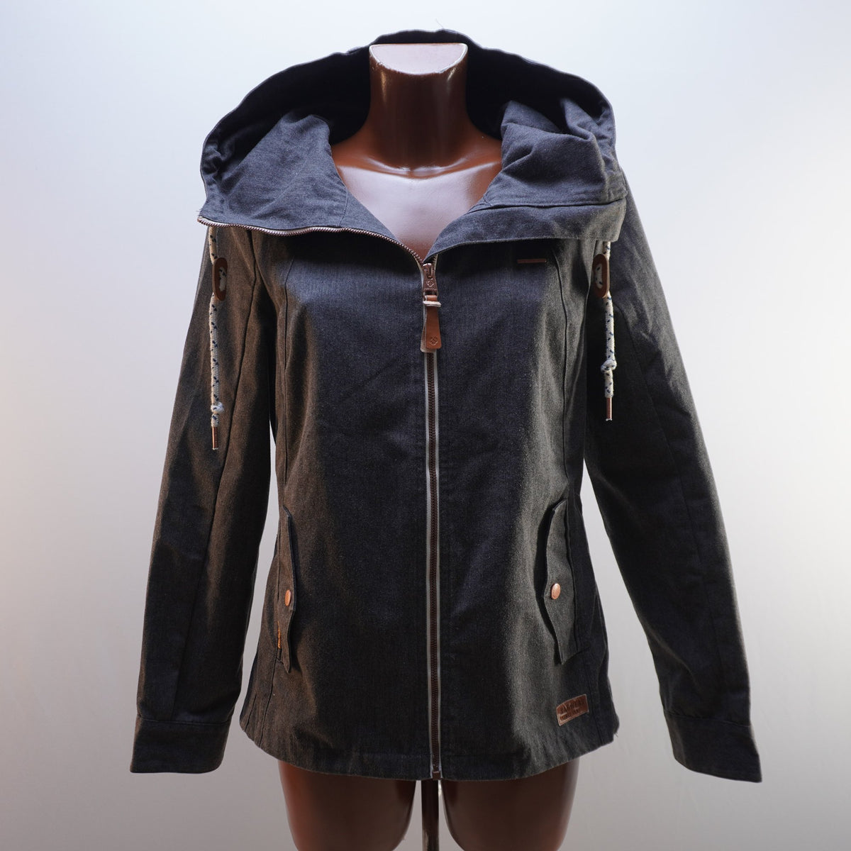 Parka Ragwer para Mujer Usada - Gris, M
