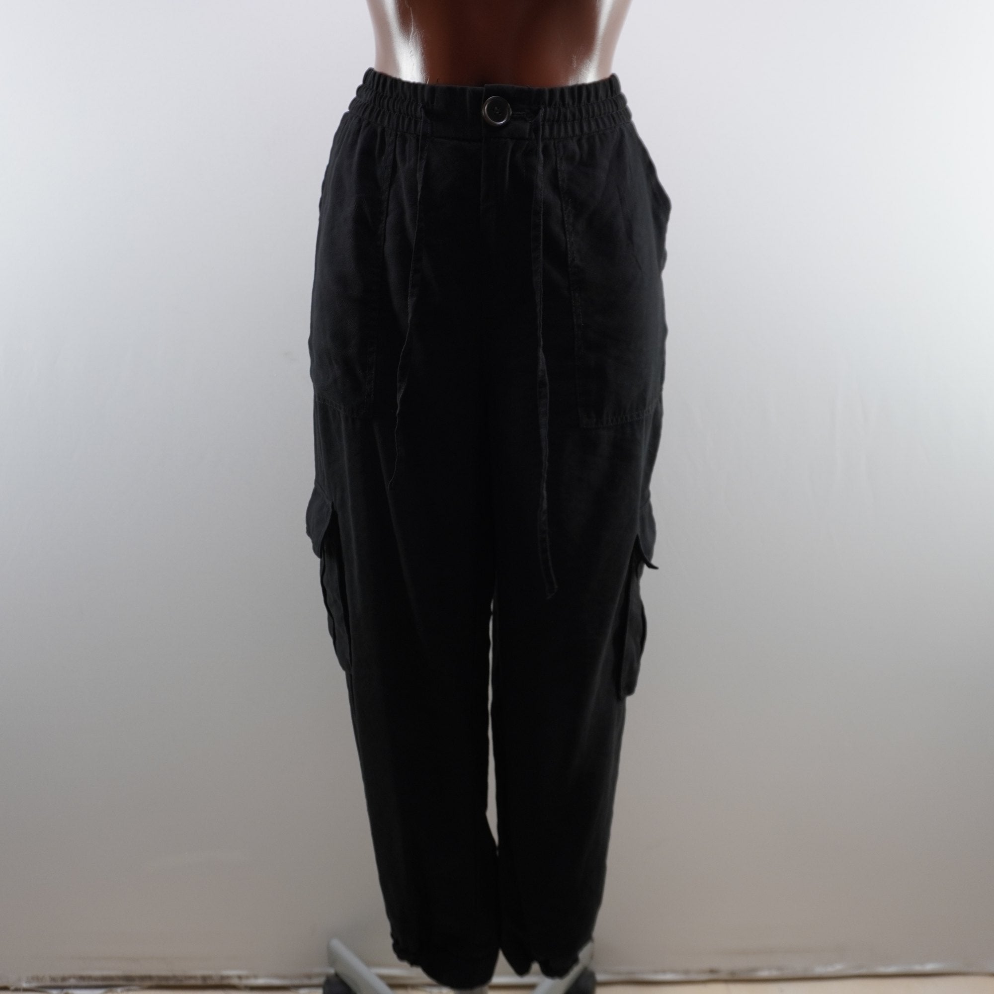 Pantalones Tipo Cargo Zara para Mujer Usados - Negro, M