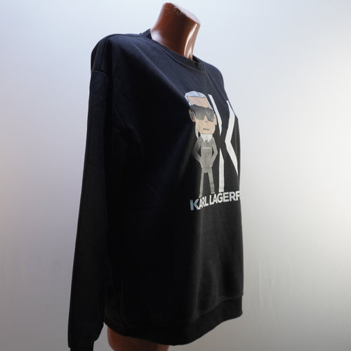 Sudadera con Capucha Karl Lagerfeld para Mujer - Negra, XL (Usada en Muy Buen Estado)