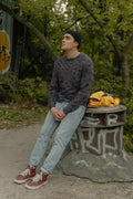 Sweat-shirt homme DC Shoes. Motif floqué. Taille M. Occasion. Bon état.