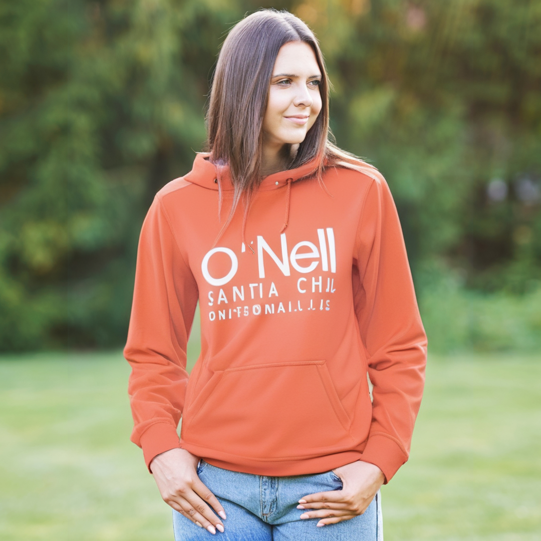 Women's Hoodie Oneill. Orange. XS. Used. Good