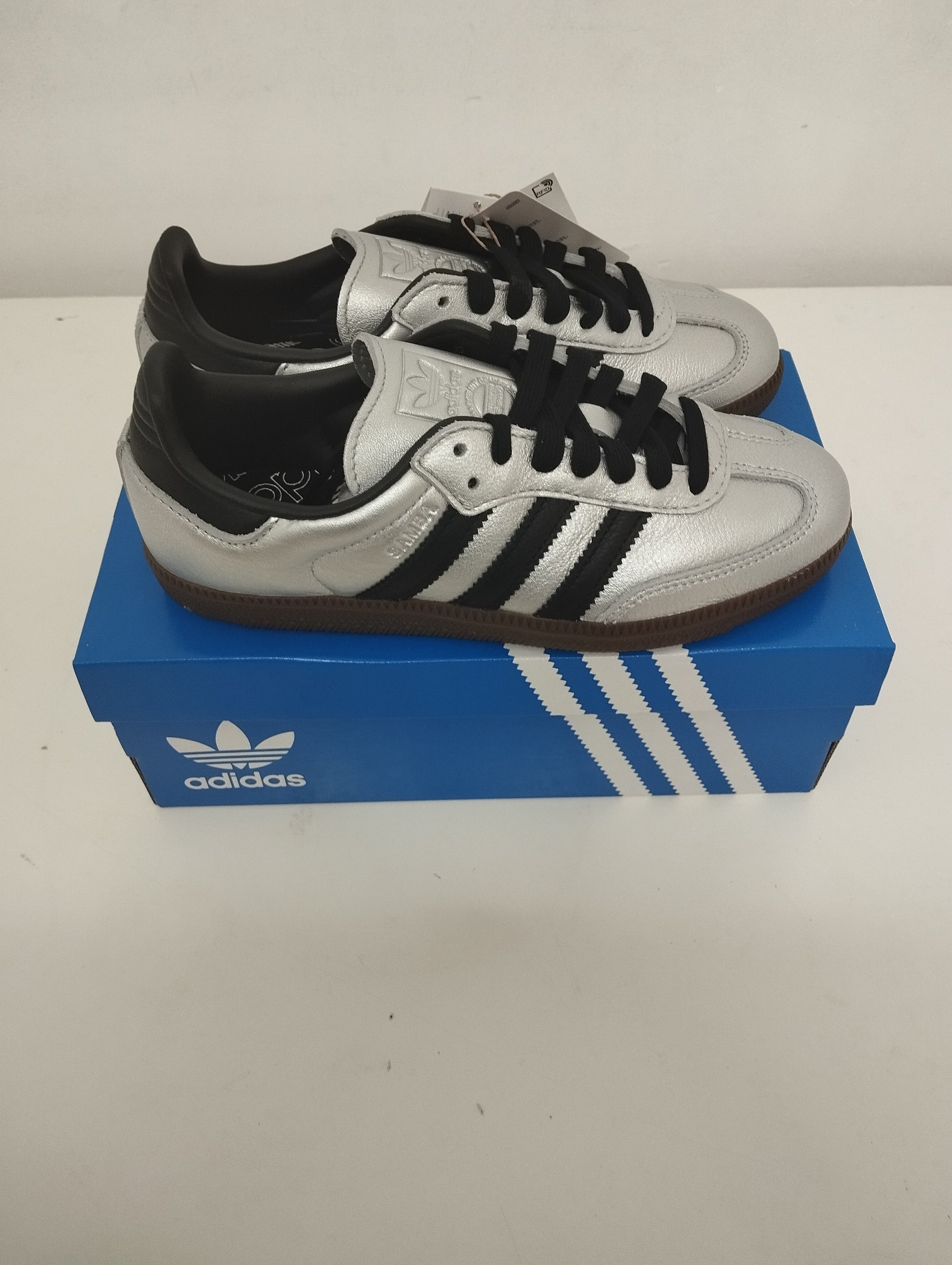 New Women's Adidas Samba Sneakers - White, Size 36