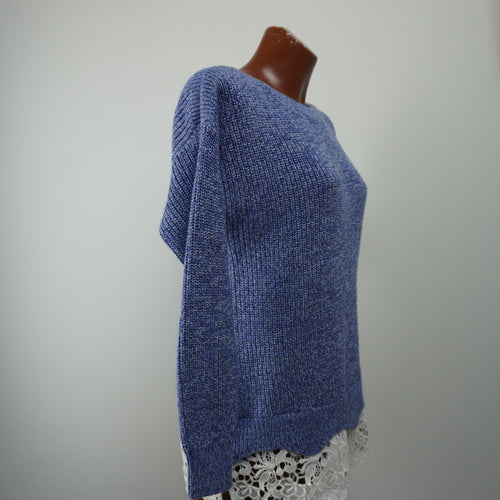 C&A suéter mujer azul talla M detalle tejido