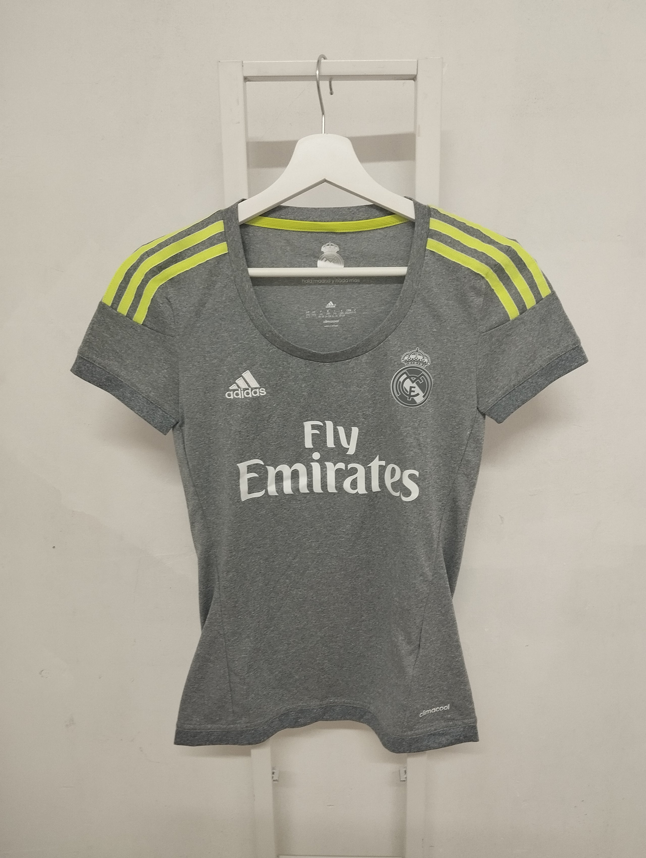 New Women's Real Madrid Shirt - Grey, XXS