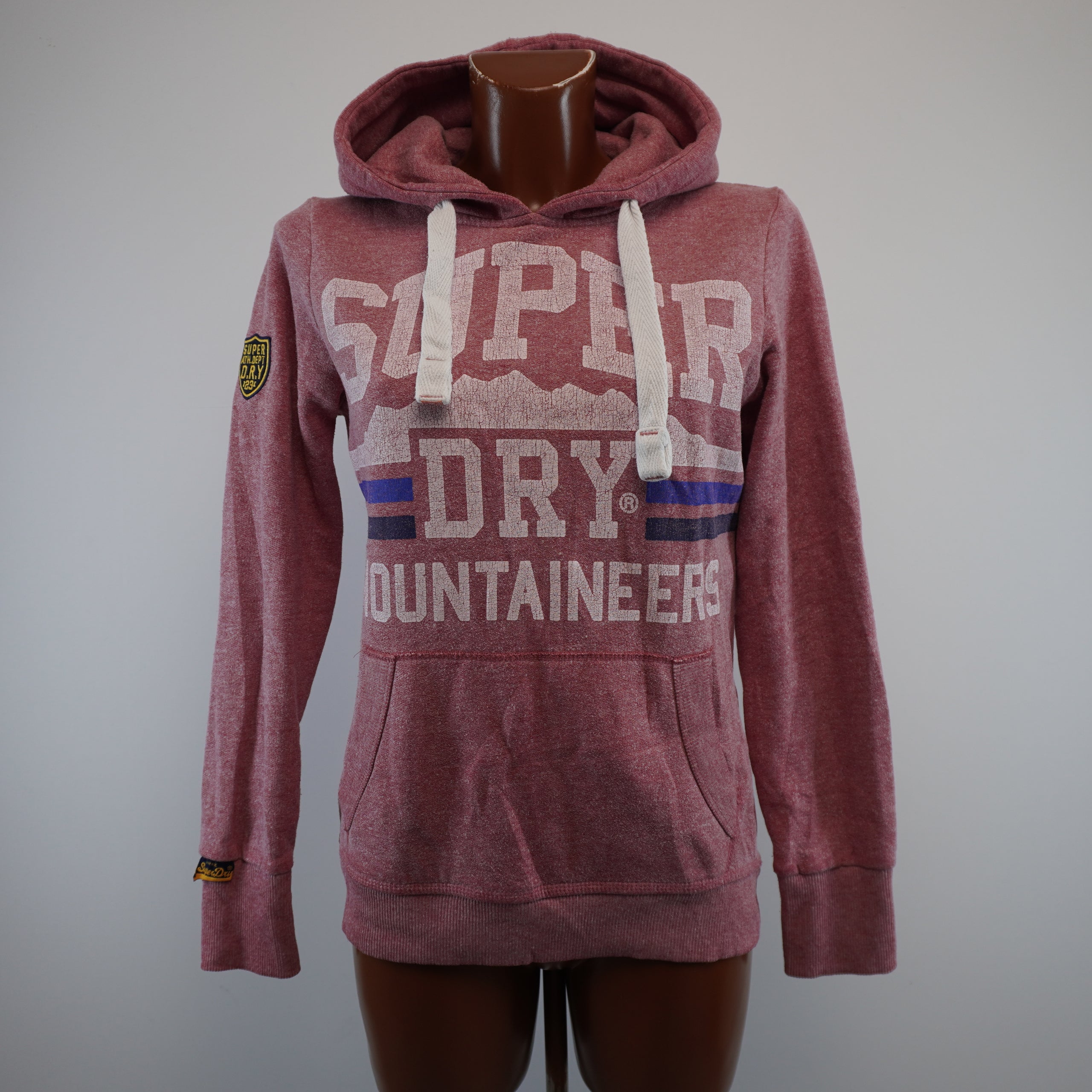 Pre-owned Women's Superdry Hoodie - Red, M