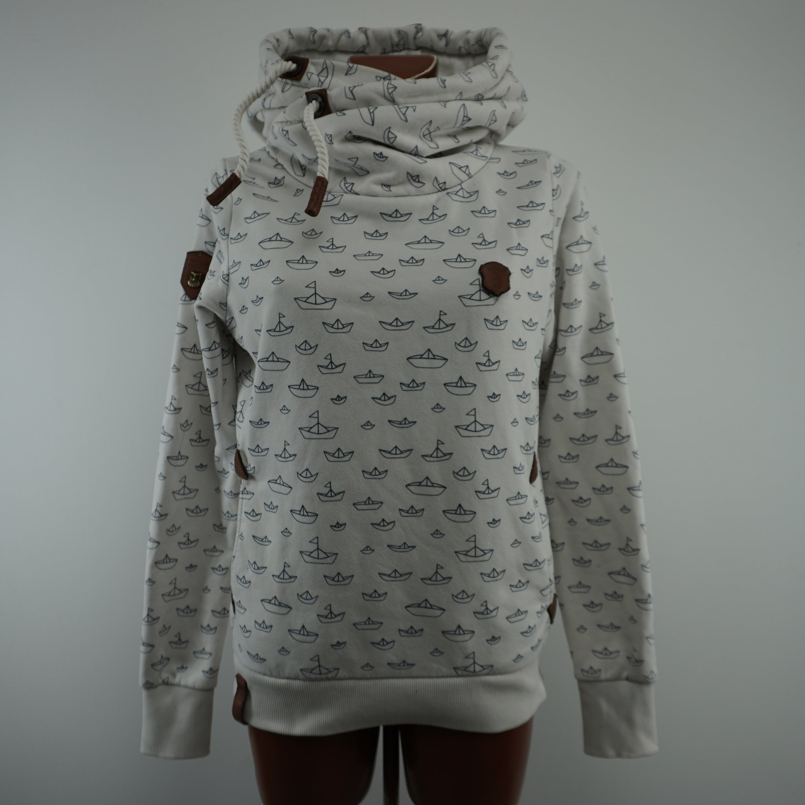 Pre-owned Women's Naketano Hoodie - White, L