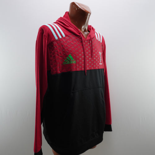 Sudadera con capucha Adidas roja hombre Talla XXL detalle capucha