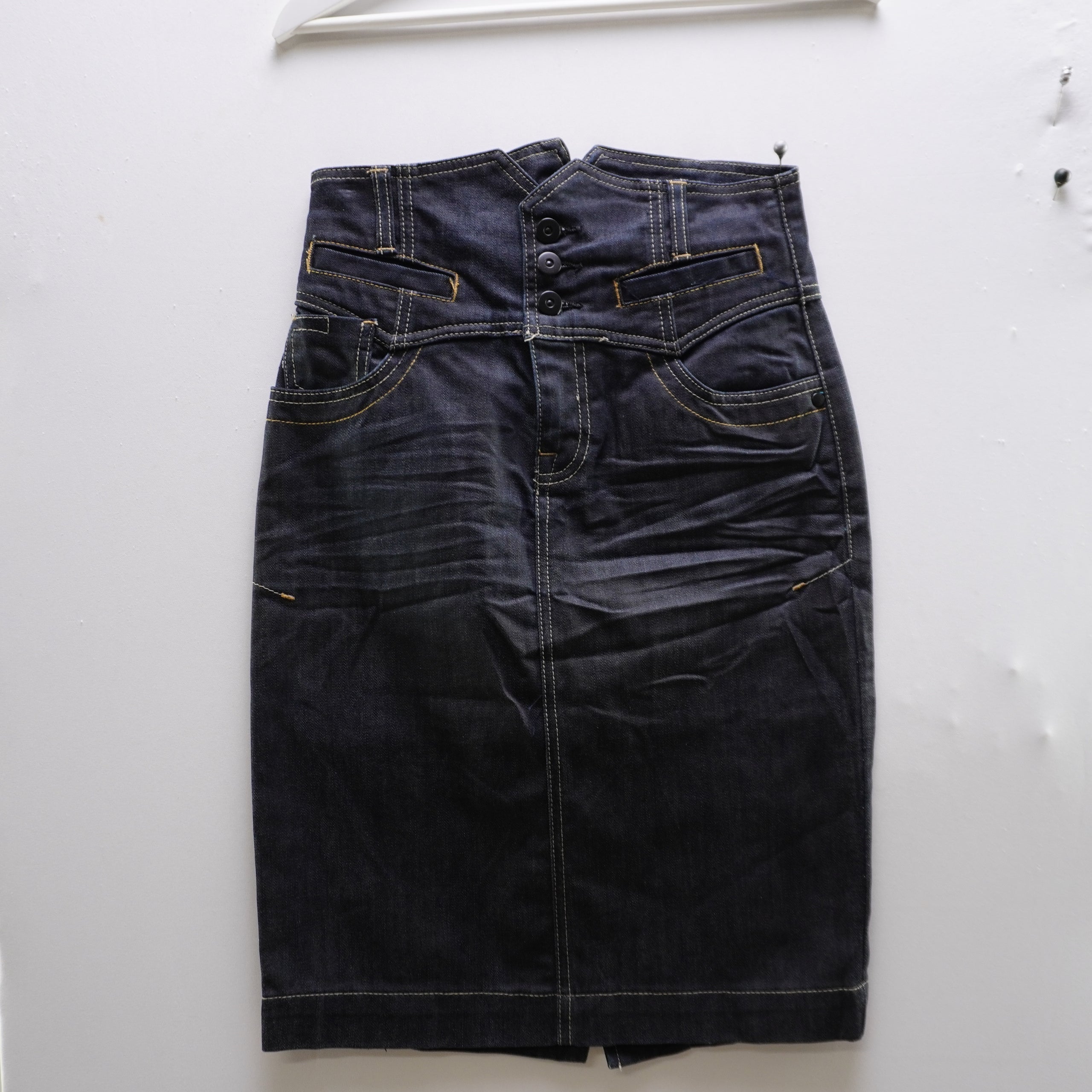 Falda Bershka para Mujer - Negro, S, Usada en Muy Buen Estado