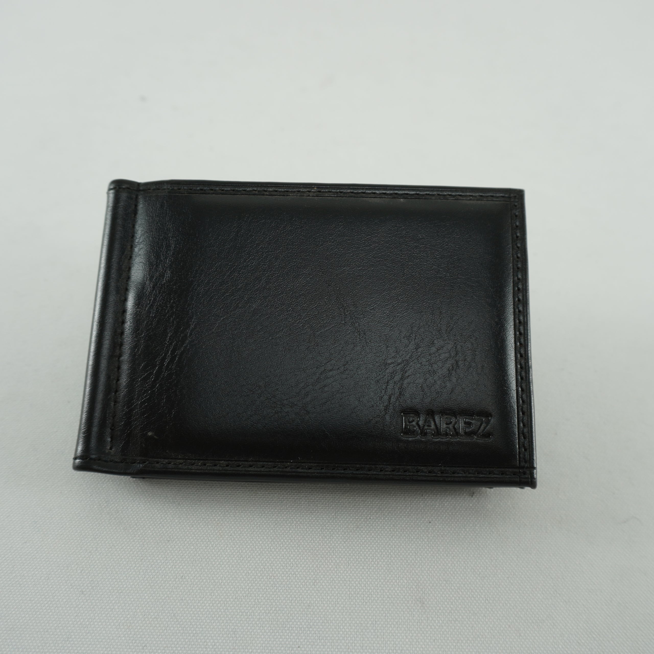 Cartera para hombre Barez, negra, nueva, con etiquetas