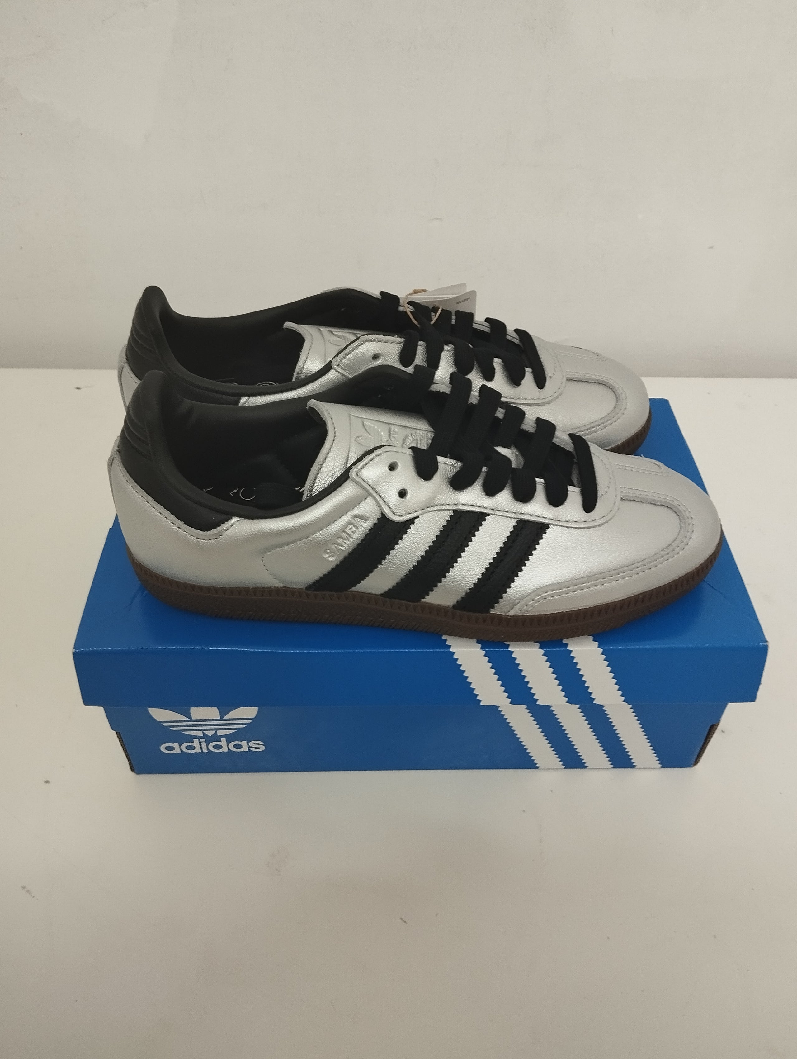 New Women's Adidas Samba Sneakers - White, Size 36.5