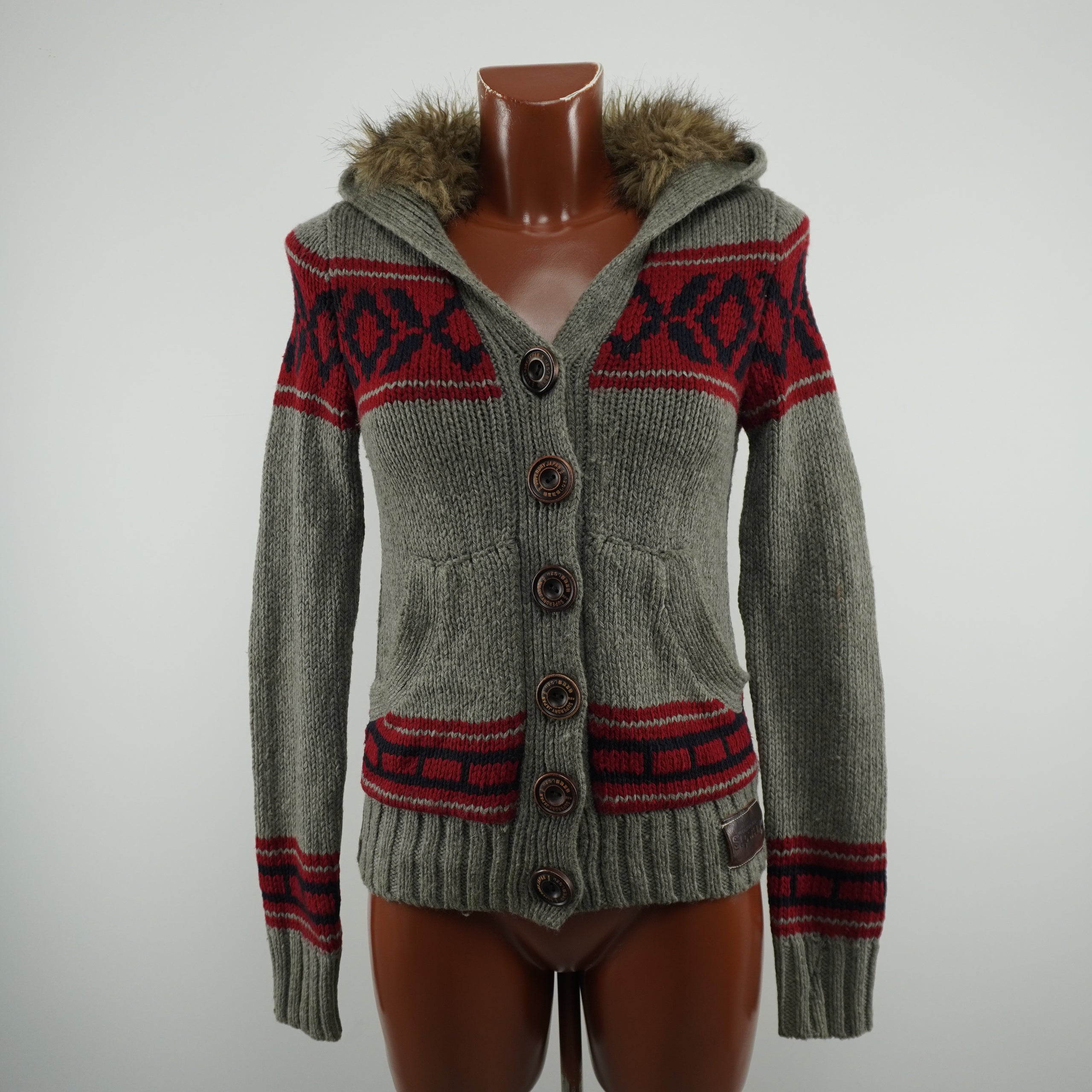 Pre-Owned Women's Superdry Cardigan - Grey, S