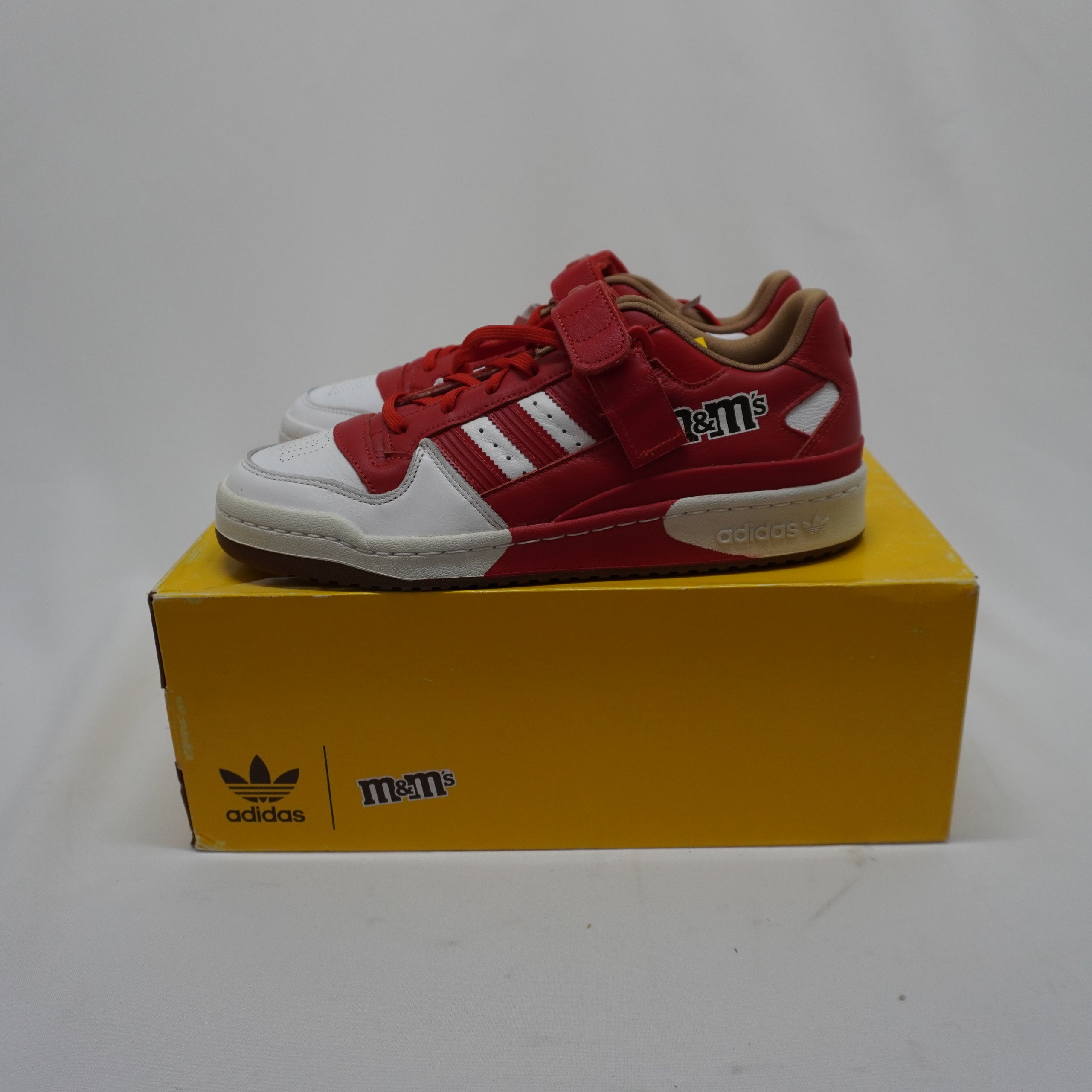 New Men's Adidas M&M Sneakers - Red, Size 42