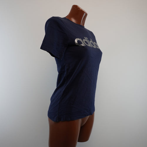 Adidas camisa mujer azul Talla S detalle logo