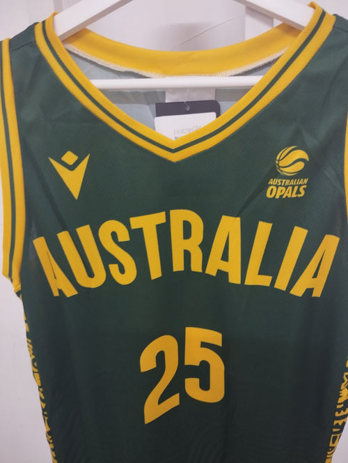 Australia Junior camisa hombre verde Talla XL detalle tela