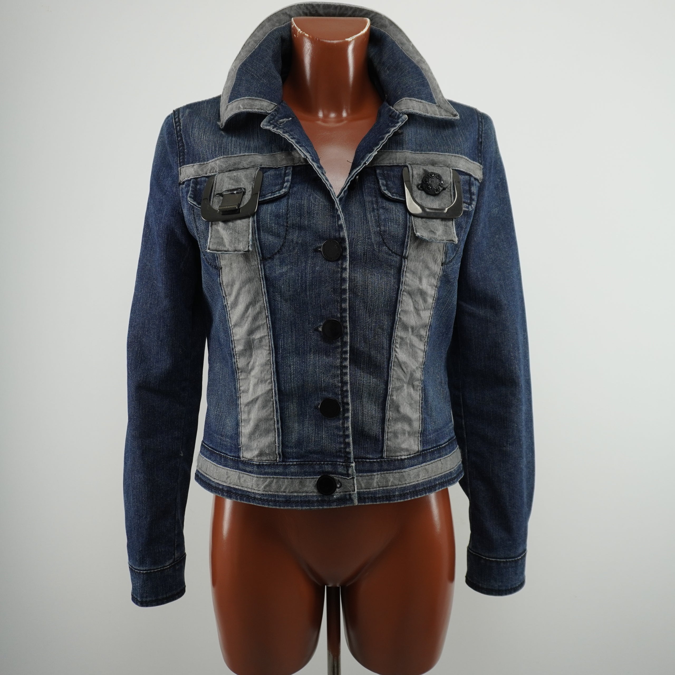 Pre-owned Women's Roccobarocco Jacket - Blue, L