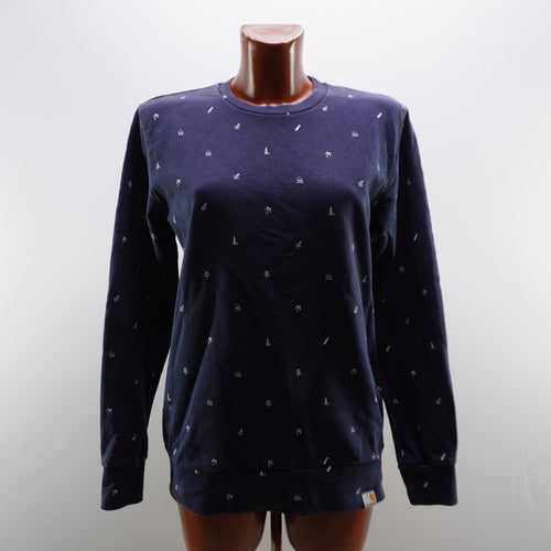 Carhartt sudadera con capucha unisex azul talla S vista frontal