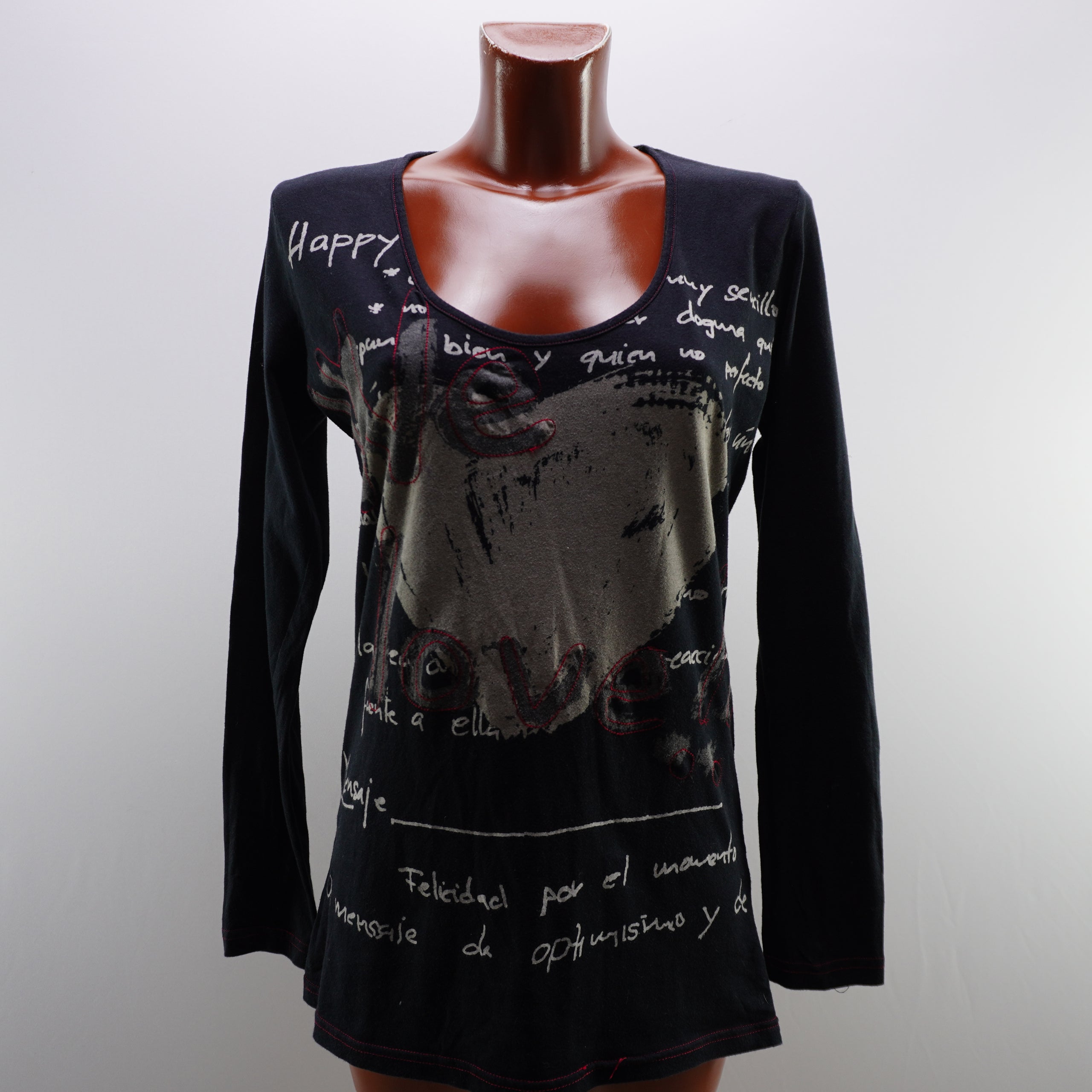 Blusa Desigual para Mujer Usada - Negro, XL