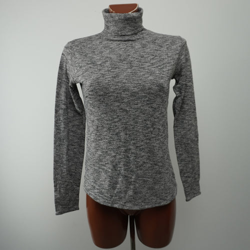Bershka suéter mujer gris talla M vista frontal