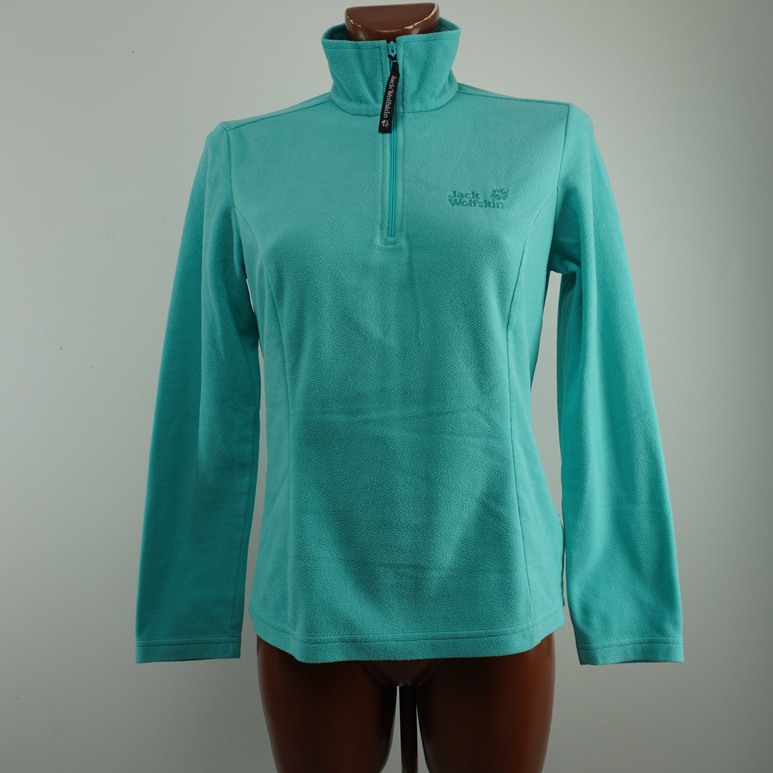 Sudadera con capucha Jack Wolfskin para mujer, turquesa, talla M