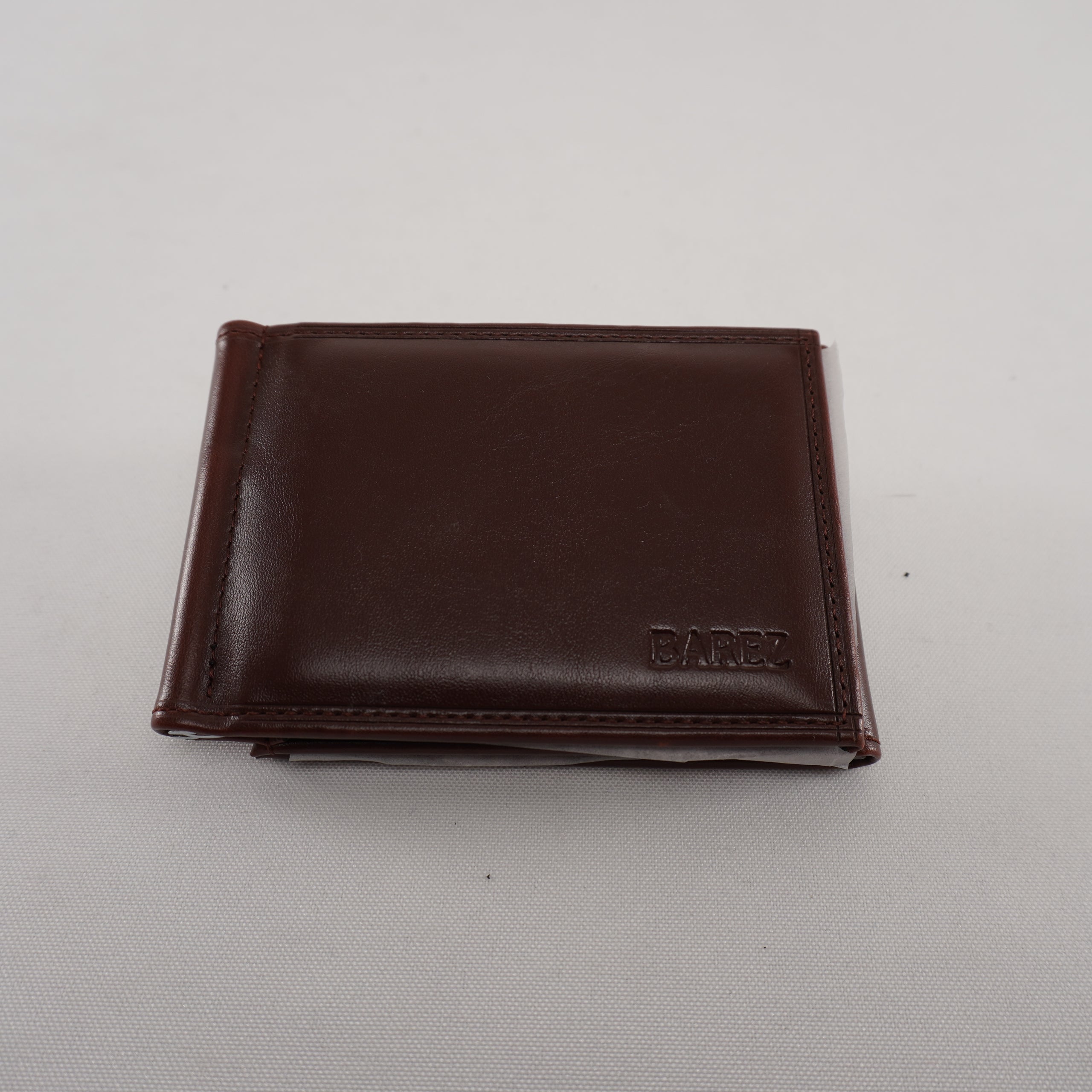 Cartera para hombre Barez, marrón, nueva con etiquetas