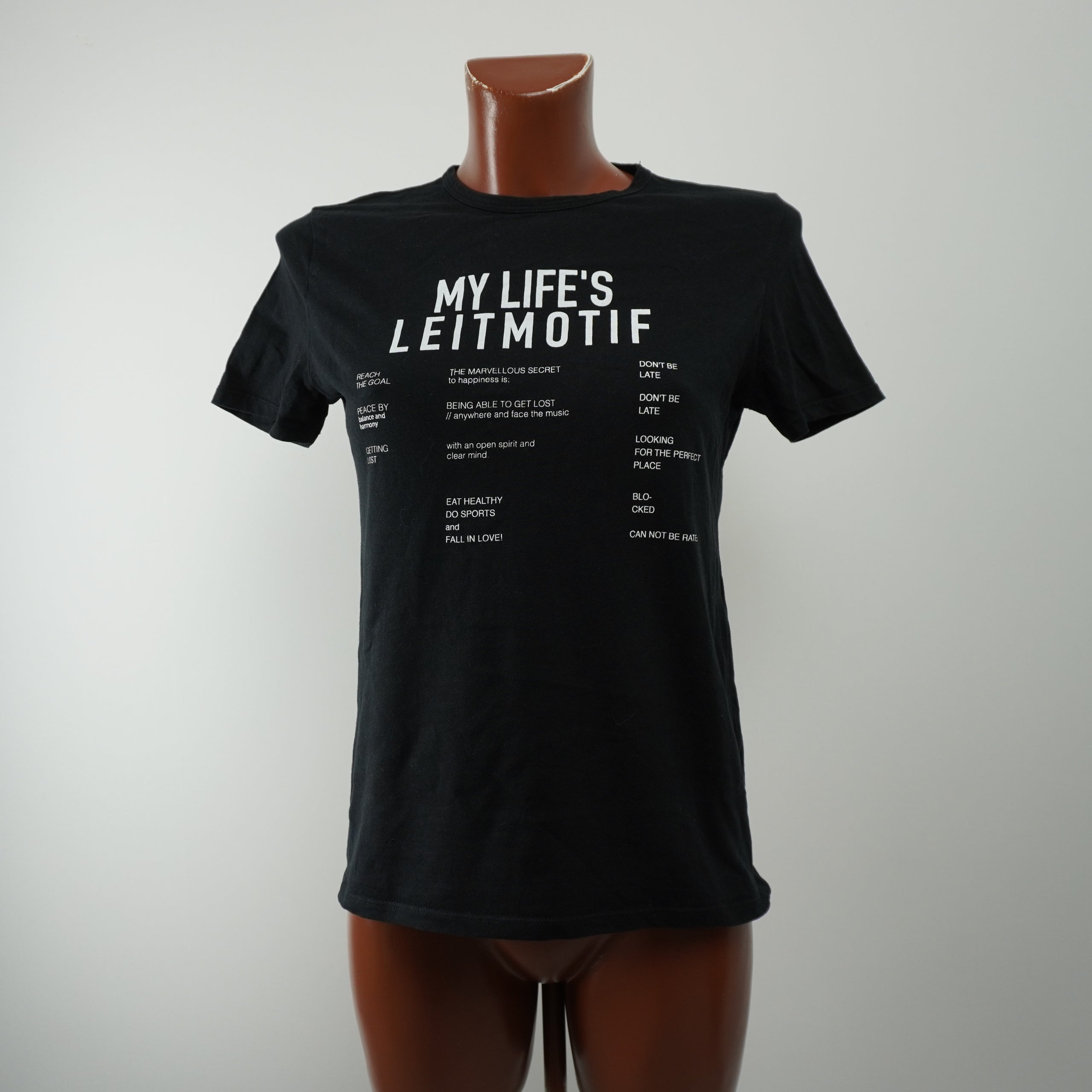 Pre-owned Women's My Lifes Shirt - Black, S, Very Good Condition