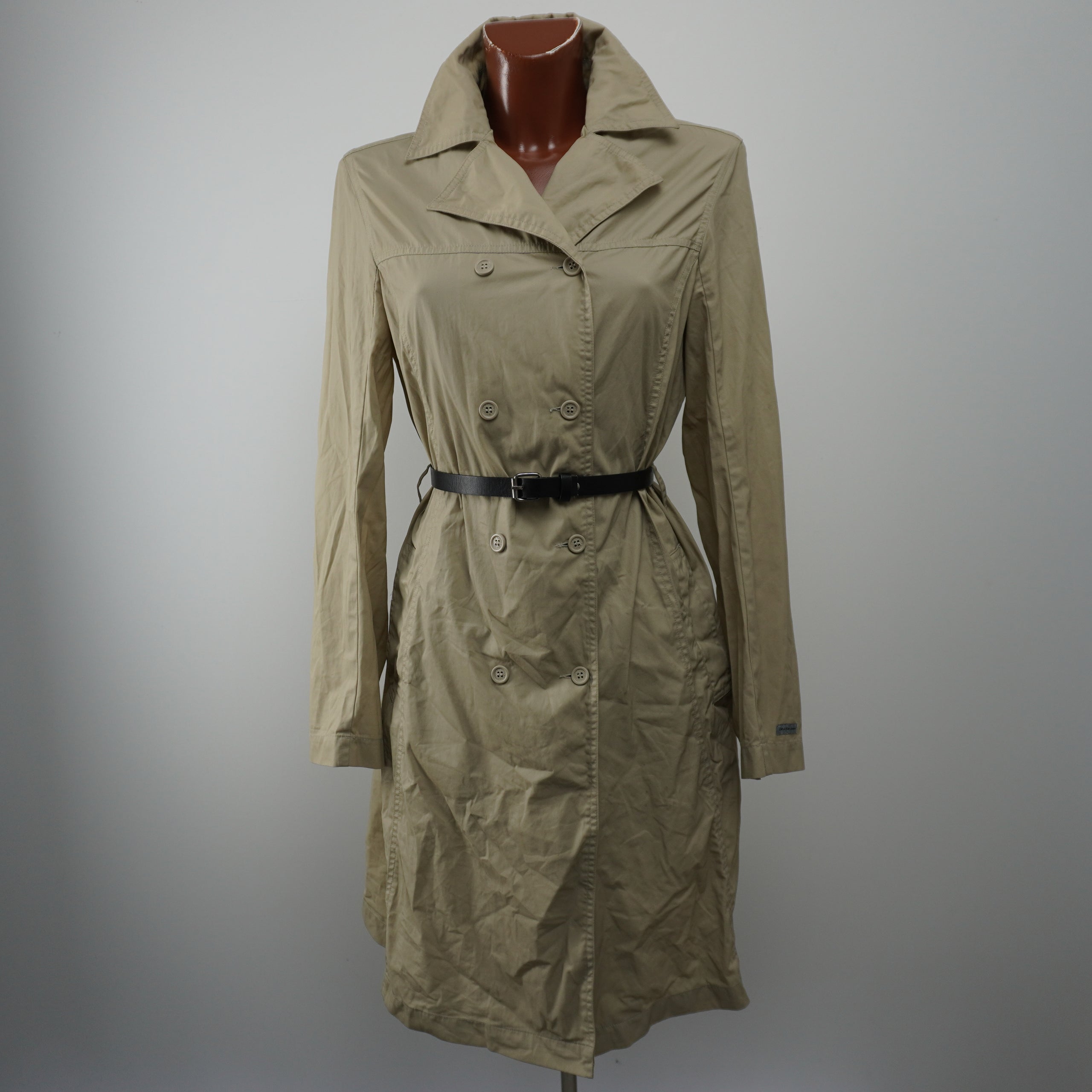 Pre-owned Women's Calvin Klein Coat - Beige, M