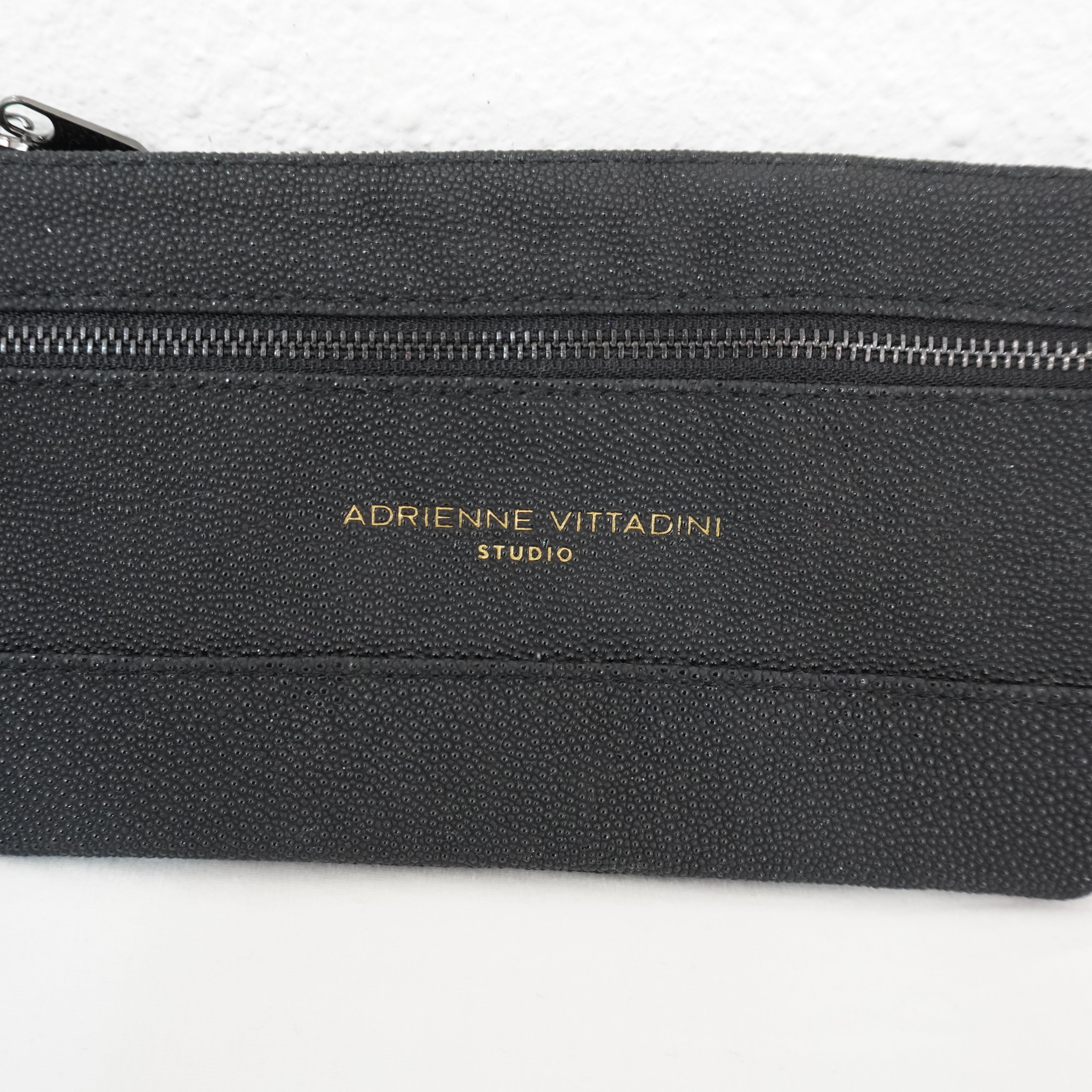 Womens Adrienne Vittadini Black Zip Pocket Wristlet Black Womens Adrienne Vittadini Black Zip Pocket Wristlet Black