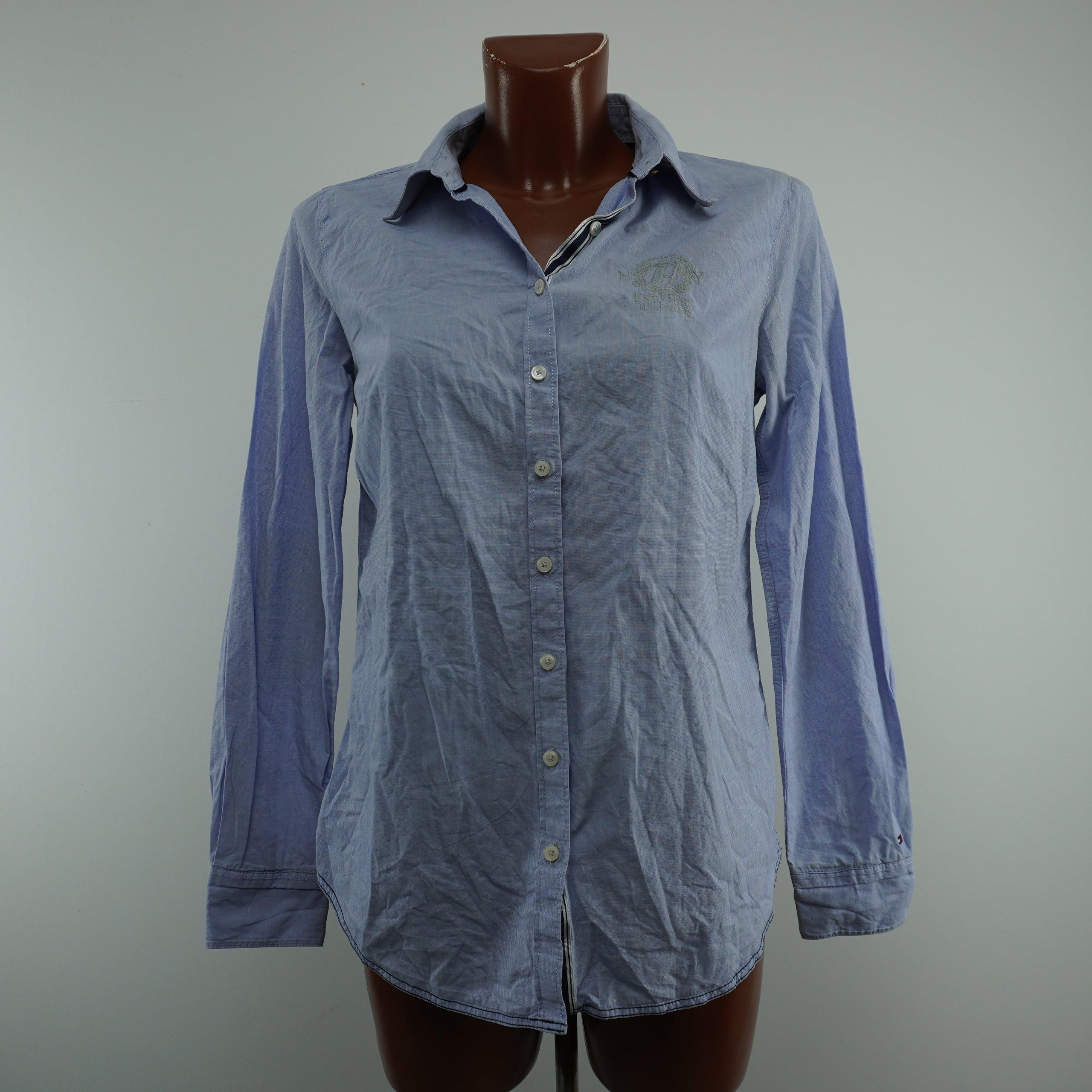 Camisa Tommy Hilfiger para mujer usada - Azul, S
