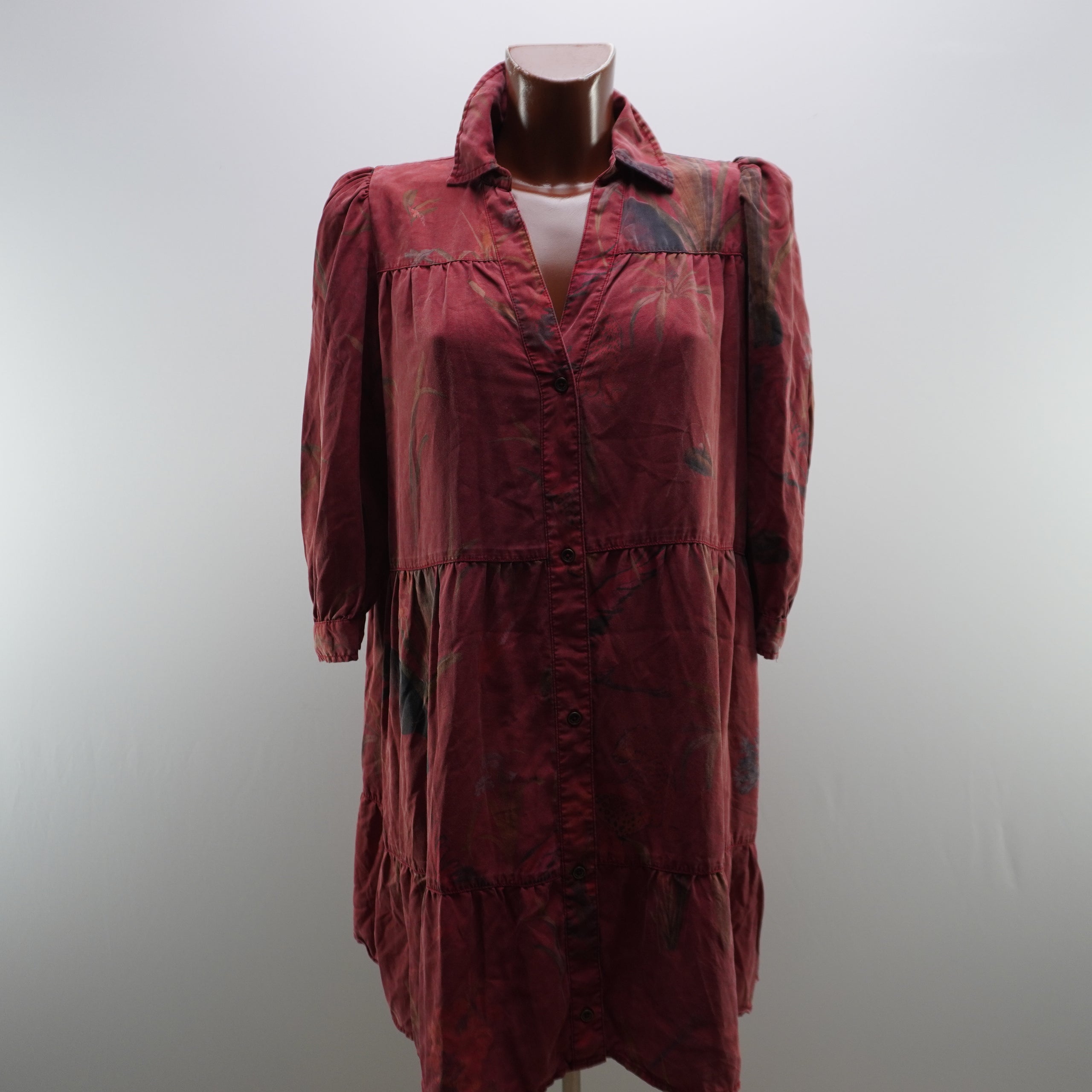Vestido Desigual para Mujer Usado - Burgundy, M