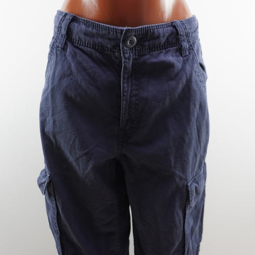Detalle pantalones Bershka mujer azul talla M