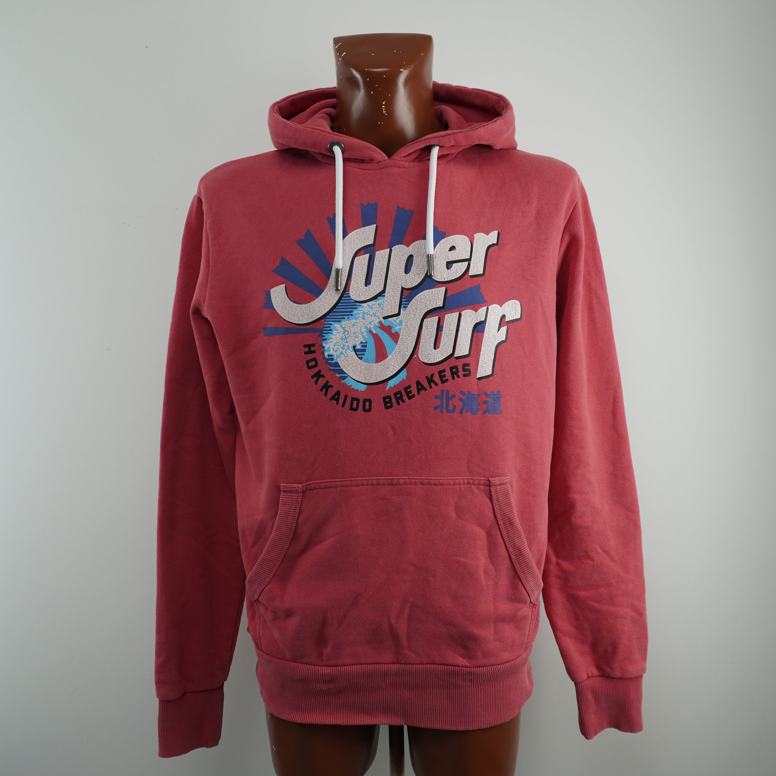 Used Men's Superdry Hoodie - Red, M
