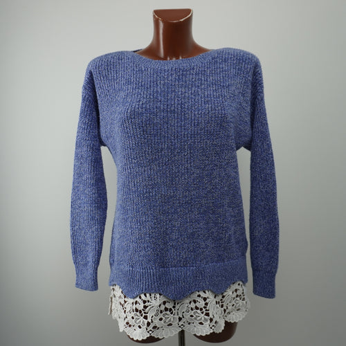 C&A suéter mujer azul talla M vista frontal