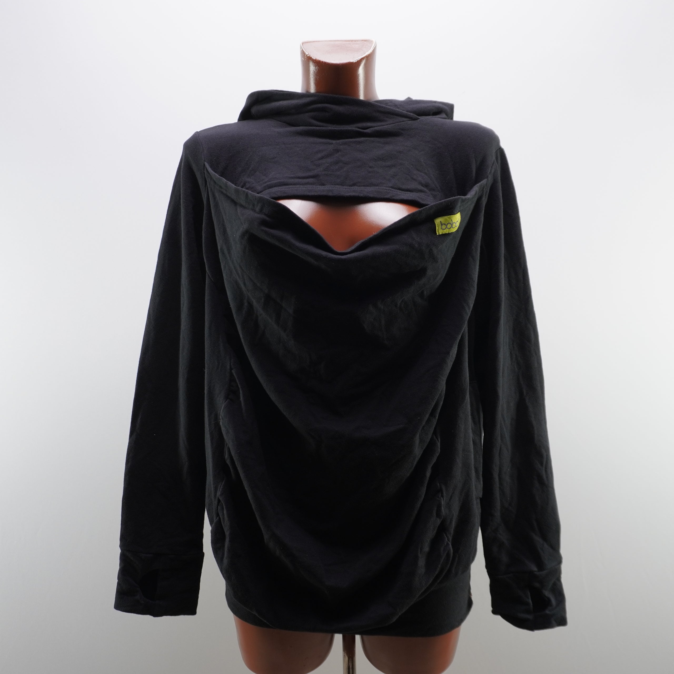 Sudadera con Capucha Boba para Mujer - Negro, M, Usada en Muy Buen Estado
