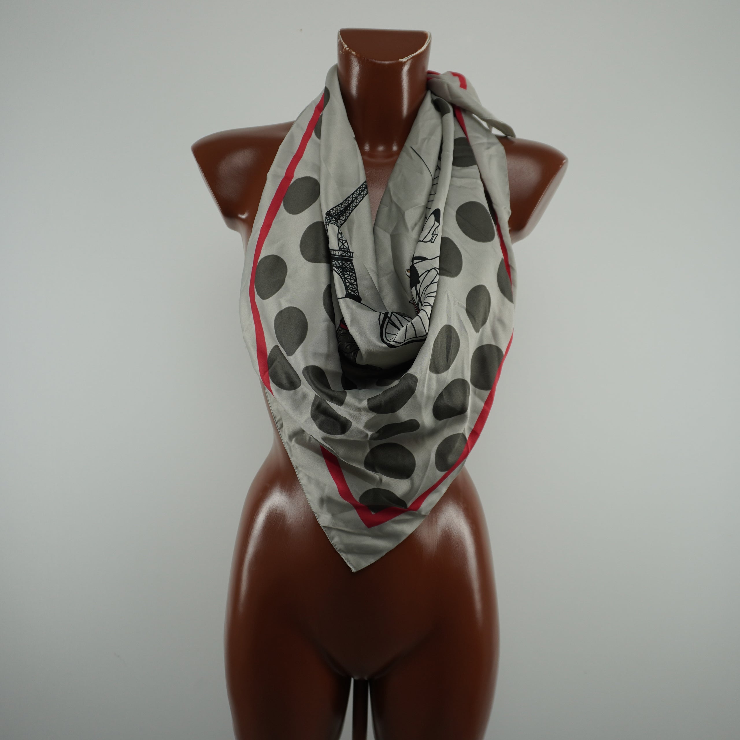 New Women's Paolo Mariotti Scarf - White, 90x90