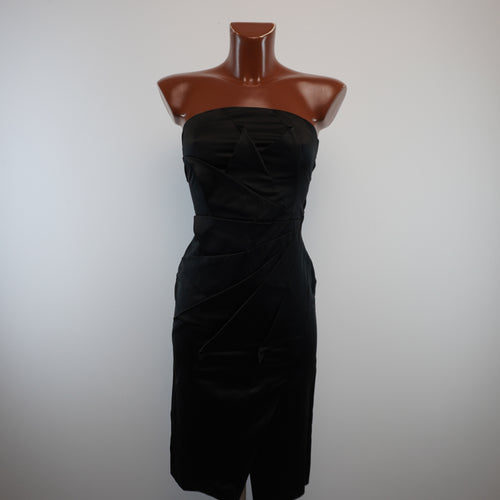 Vestido Blanco mujer negro talla S vista frontal