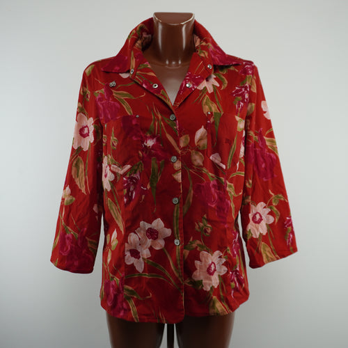 Burberry chaqueta mujer rojo Talla L vista frontal