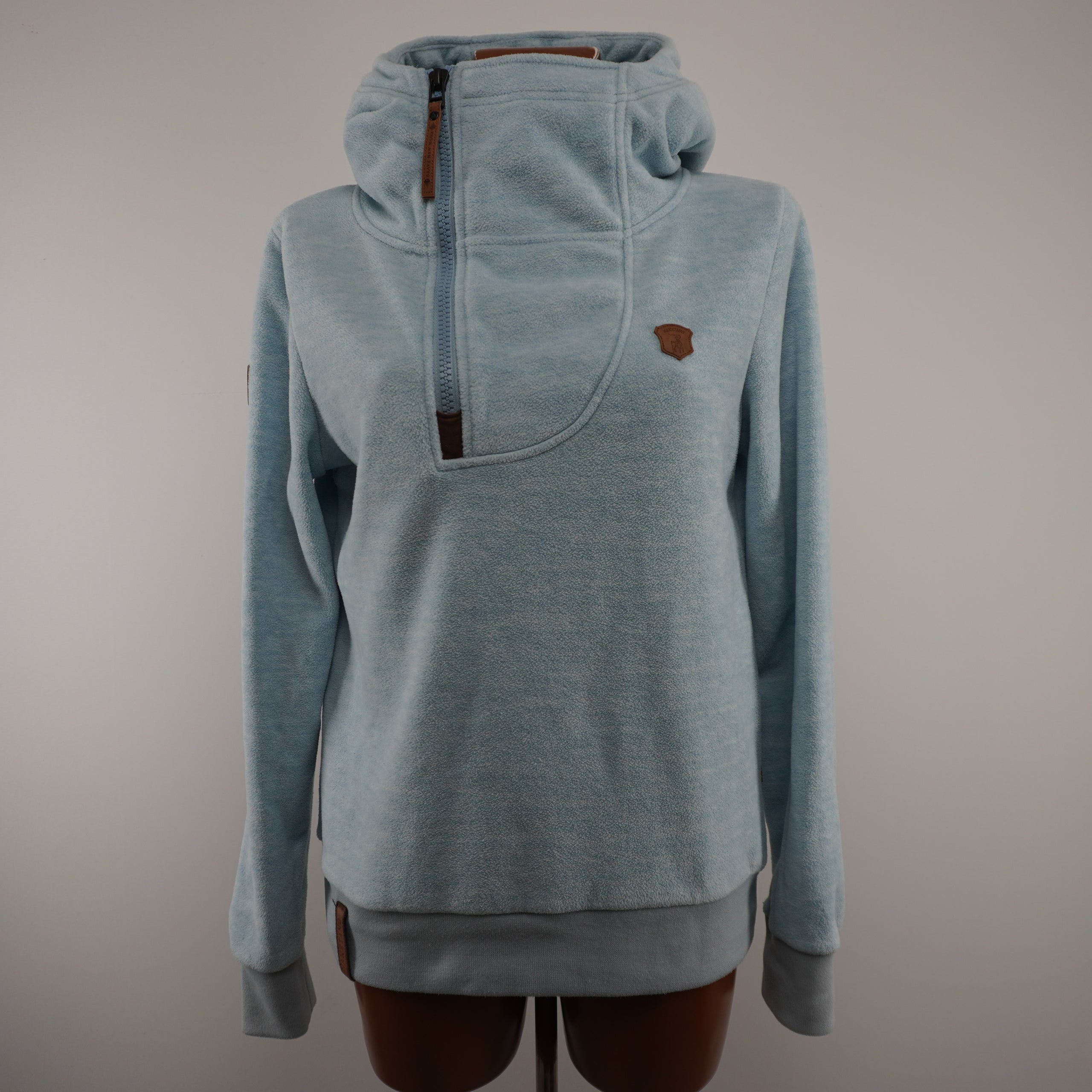 Sudadera con capucha Naketano para mujer, usada, azul, talla L