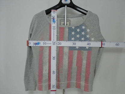 Sweat femme Miss America. Couleur : Gris. Taille : XS.