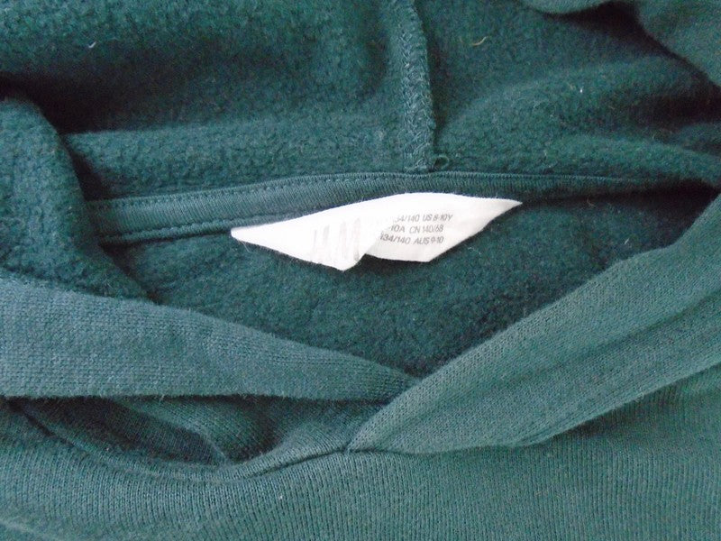 Sudadera con capucha de mujer H&M. Color verde. Talla: XS.