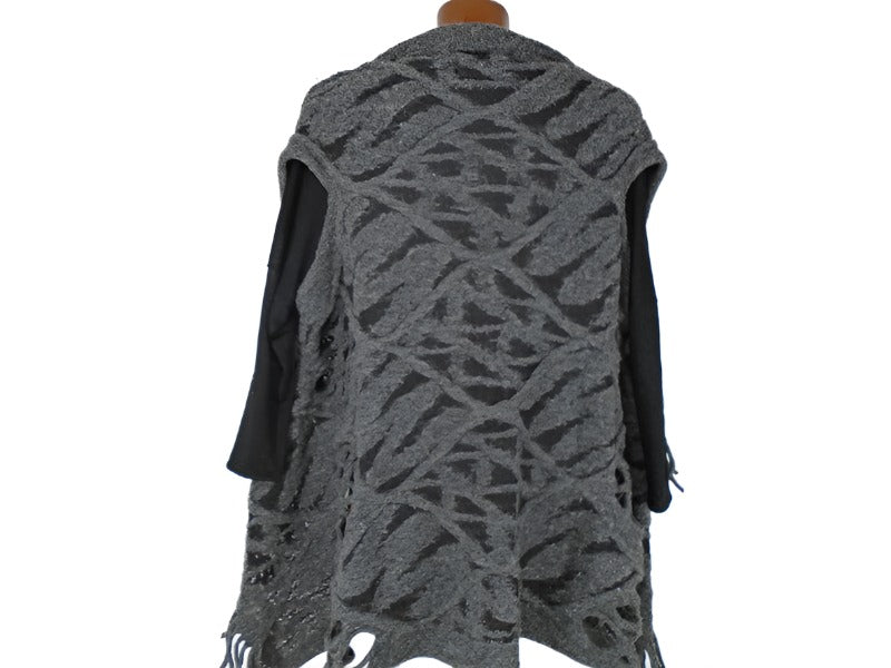 Cárdigan Mujer Zara. Color: gris. Tamaño: S.