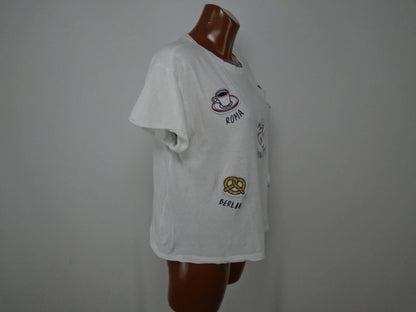Women's T-Shirt MNG. Color: White. Size: S.