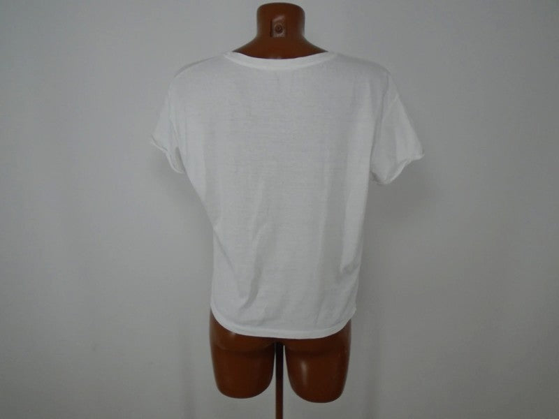 Camiseta de mujer MNG. Color blanco. Tamaño: S.